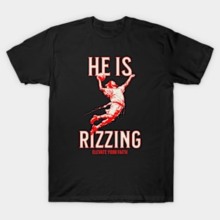 Jesus Easter Basketball Rising Slam Dunking T-Shirt